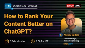 Live Workshop: How to Rank Your Content Better on ChatGPT?